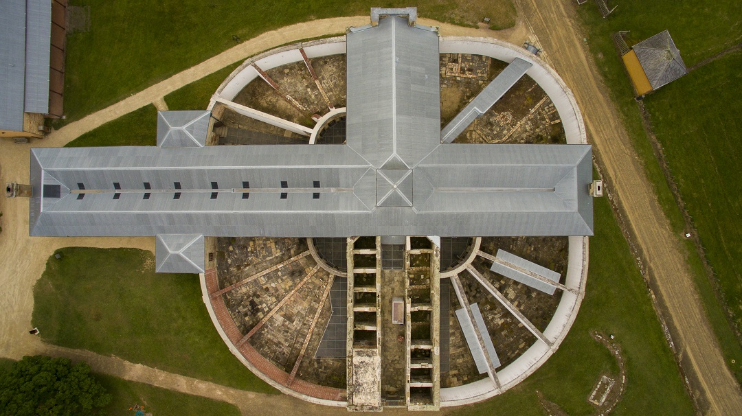 aerial view of the Separate Prison Port Arthur